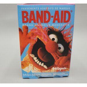 Muppets Band-Aids New box of 20 Bandages Two Sizes Animal Monster Kermit 2012